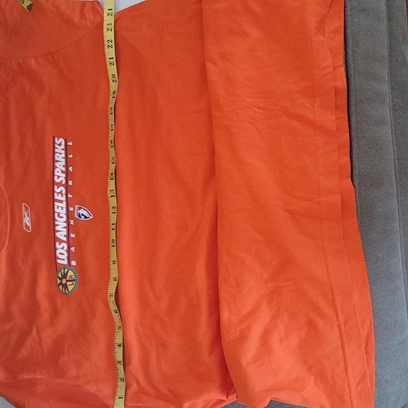 WNBA Los Angeles  Sparks Orange 100% Cotton Tee-Shirt SZ L - Picture 6 of 7